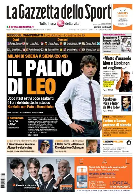 La Gazzetta dello Sport (22-08-09)