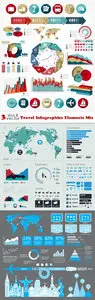 Vectors - Travel Infographics Elements Mix