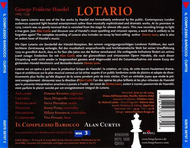 Alan Curtis, IL Complesso Barocco - George Frideric Handel: Lotario (2004)