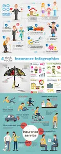 Vectors - Insurance Infographics