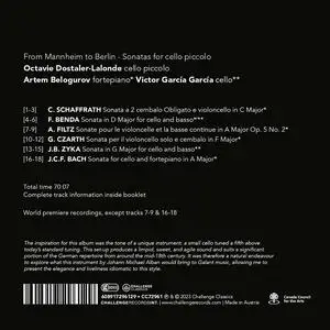 Octavie Dostaler-Lalonde, Artem Belogurov, Victor García García - From Mannheim to Berlin: Sonatas for cello piccolo (2023)