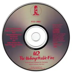 U2 - The Unforgettable Fire (1984) [1985, Japan, 1st Press]