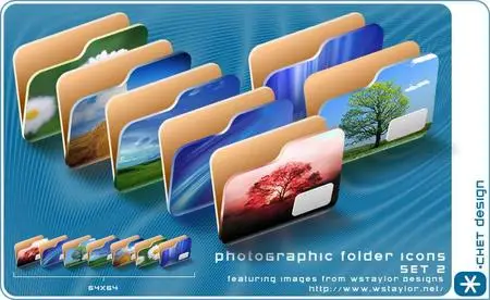 Photographic folder icons