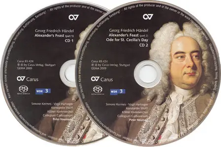 George Frideric Handel - Alexander's Feast & Ode For St- Cecilia's Day {2x Hybrid-SACDs // EAC Rip}