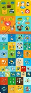Templates flat design concept icon and sign vector 2