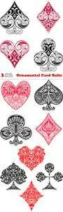 Vectors - Ornamental Card Suits