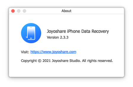 Joyoshare iPhone Data Recovery 2.3.3 macOS