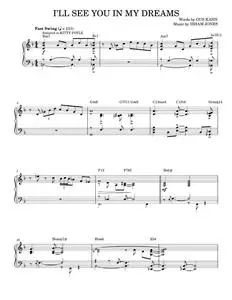 I'll See You In My Dreams - Frank Sinatra, Gus Kahn, Rod Stewart (Piano Solo)
