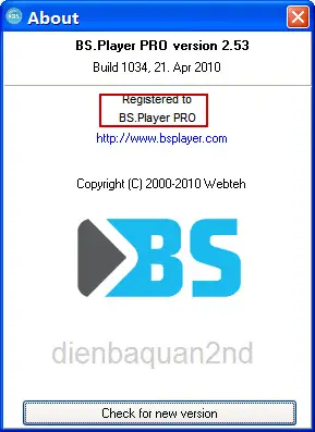 BS.Player 2.53 PRO Build 1034