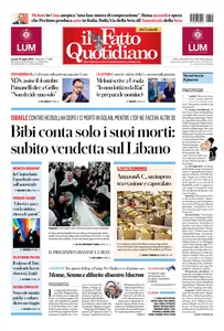 Il Fatto Quotidiano - 29 Luglio 2024