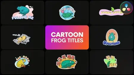 Cartoon Frogs for DaVinci Resolve N3QYMVZ