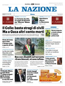 La Nazione Siena - 20 Luglio 2025