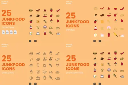 EE - Junkfood  Icon Set VLRCTKV