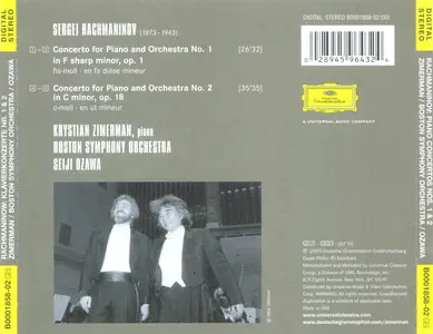 Krystian Zimerman, Seiji Ozawa, Boston Symphony Orchestra - Rachmaninov: Piano Concertos 1 & 2 (2003)