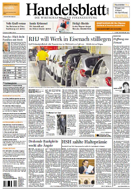 Handelsblatt vom 17.07.2009