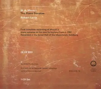 Robert Levin - Wolfgang Amadeus Mozart: The Piano Sonatas [7CDs] (2022)