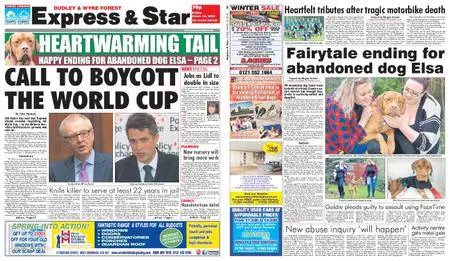 Express and Star Dudley and Wyre Forest Edition – March 16, 2018