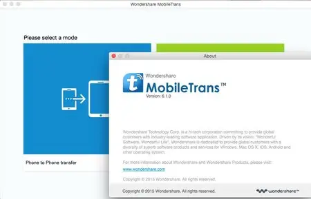 Wondershare MobileTrans for Mac 6.1.0 Multilangual Mac OS X