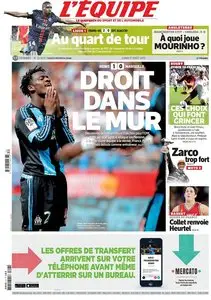 L'Equipe du Lundi 17 Août 2015