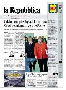 la Repubblica - 6 Luglio 2018