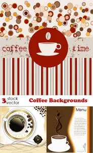 Vectors - Coffee Backgrounds