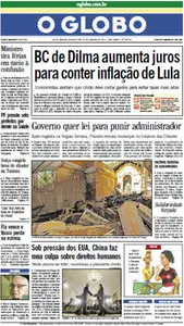 Jornal O Globo - 20 de janeiro de 2011