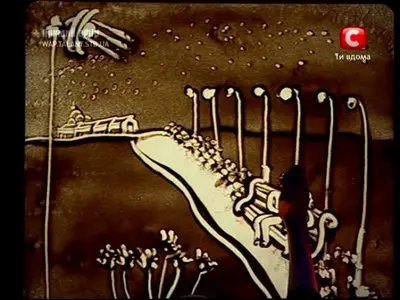 Ксения Симонова - Реквием из песка (песочная анимация, sand animation)