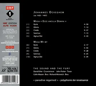 The Sound and the Fury - Johannes Ockeghem 2: Missa 'Ecce ancilla Domini', Missa My my (2012)