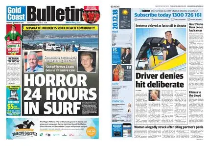 The Gold Coast Bulletin – December 20, 2018
