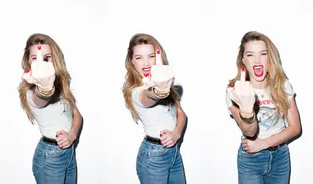 Amber Heard at Terry Richardson's studio for Interview Germany June 2015