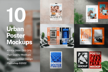 Urban Poster Mockups v5