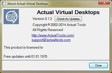 Actual Virtual Desktops 8.1.2