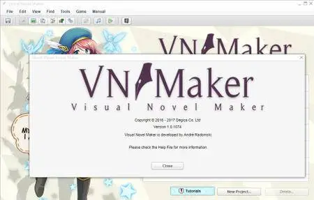 Visual Novel Maker 1.0.1074 Inc. Live2D