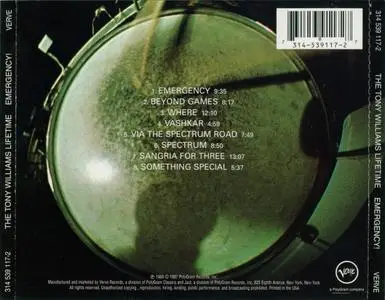 The Tony Williams Lifetime - Emergency (1969) {Verve}