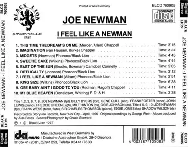 Joe Newman - I Feel Like A Newman (1956) [Reissue 1987]