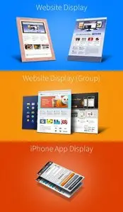 Website and iPhone 5 3D Display Mockups