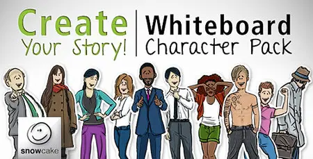 Create Your Story Whiteboard Character Pack - Project for After Effects (VideoHive)