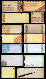 Old Paper with Ornaments