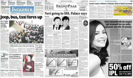 Philippine Daily Inquirer – July 09, 2008