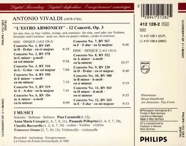 I Musici - Antonio Vivaldi: 'L'estro armonico' 12 concerti, Op. 3 (1984)