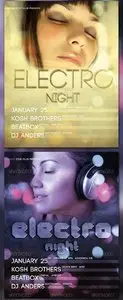 GraphicRiver Electro Night - Flyer Template - 2 Versions
