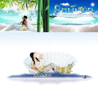 Summer and love - Psd templates
