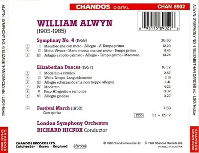 Willam Alwyn - Symphony No. 4, Elizabethan Dances, Festival March