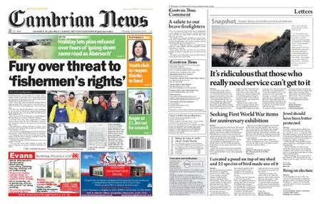 Cambrian News Arfon & Dwyfor – 19 October 2018