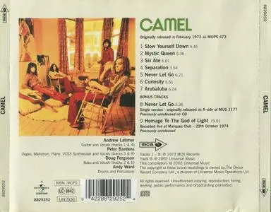 Camel - Camel (1973) {2002, Remastered & Bonus Tracks}