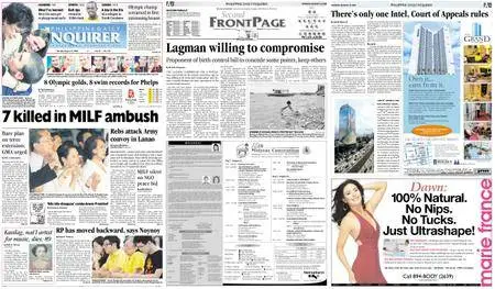 Philippine Daily Inquirer – August 18, 2008