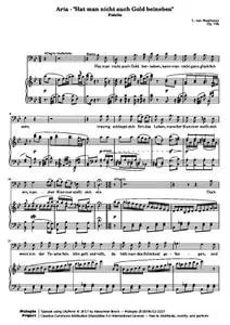 BeethovenLv - Fidelio Nr. 4 Aria - Hat man nicht auch Gold beineben