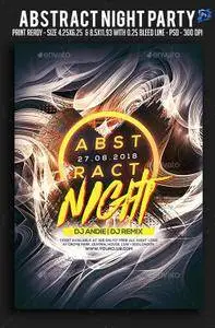 Abstract Night Party Flyer 21743025