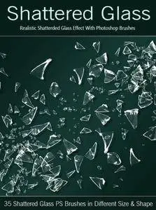 GraphicRiver - 35 Shattered Glass Ps Brushes Full Pack