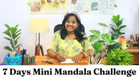 7 Day Mini Mandala Challenge | Relax your mind & create Mandala